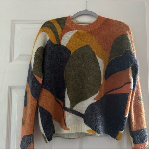 Sezane Multicolor Abstract Sweater - Picture 2 of 4